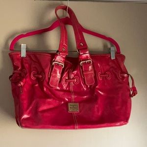 Dooney & Burke hot pink patent leather purse